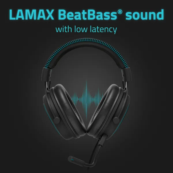 LAMAX Heroes General1 - náhlavní sluchátka - černá