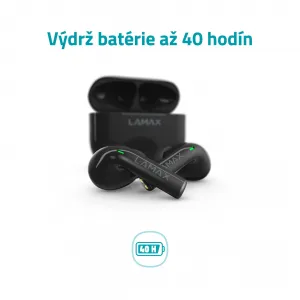 Lamax Clips1 Bezdrôtové slúchadlá čierne 8594175357493