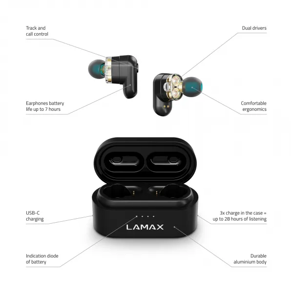 Lamax Duals1 Bluetooth slúchadlá Duals1