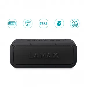 LAMAX Storm1, bezdrôtový reproduktor, čierny LMXSM1B