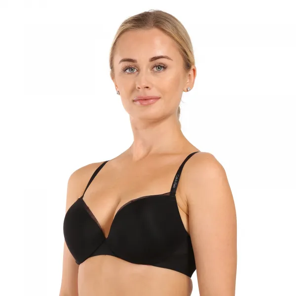 Dámska podprsenka Calvin Klein vystužená s kosticami čierna (QF1738E-001) 75E