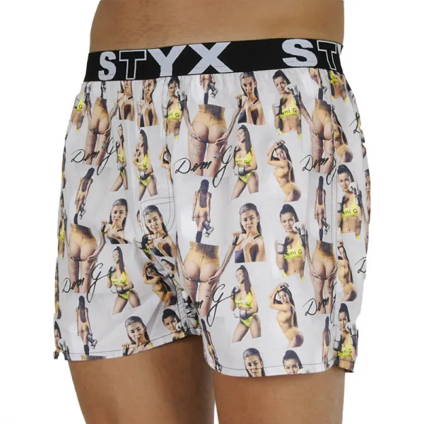 Pánske trenky Styx art športové guma - Deni G - limitovaná edícia (B1159) XL, trenírky