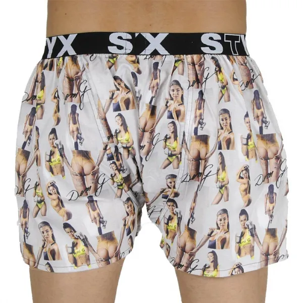 Pánske trenky Styx art športové guma - Deni G - limitovaná edícia (B1159) XL, trenírky