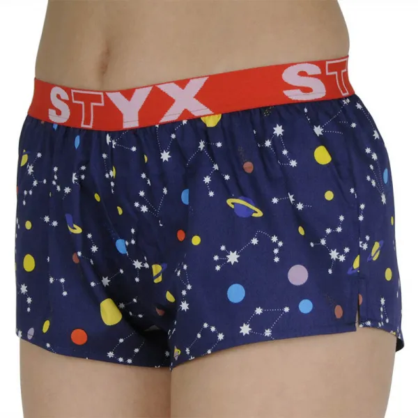 Dámske trenky Styx art športová guma planéty (T1057) M, trenírky