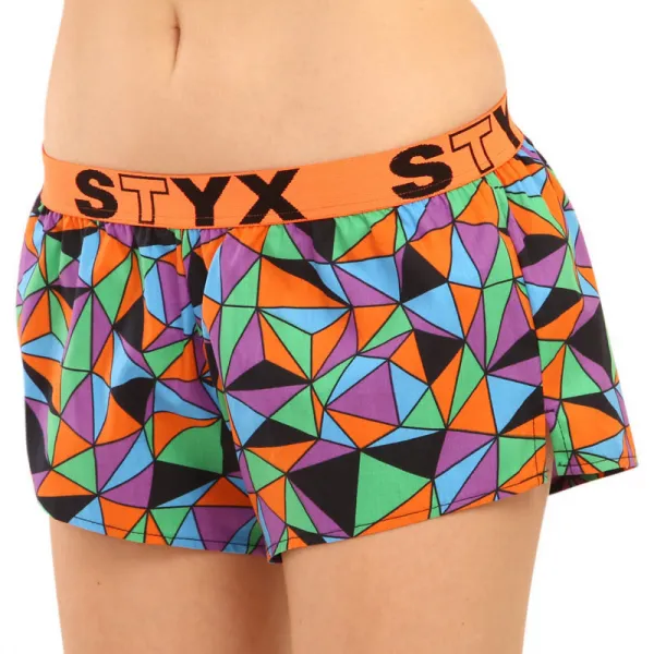 Dámske trenky Styx art športová guma trojuholníky (T1056) S, trenírky