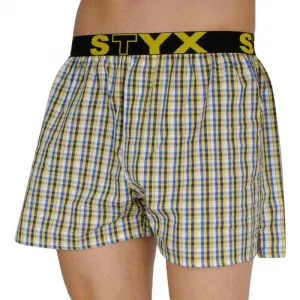 Pánske trenky Styx športová guma viacfarebné (B107) M, trenírky