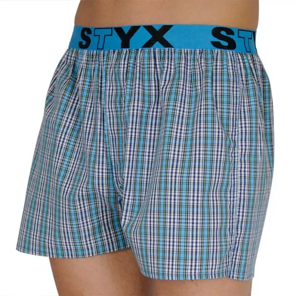 Pánske trenky Styx športová guma viacfarebné (B112) M, trenírky