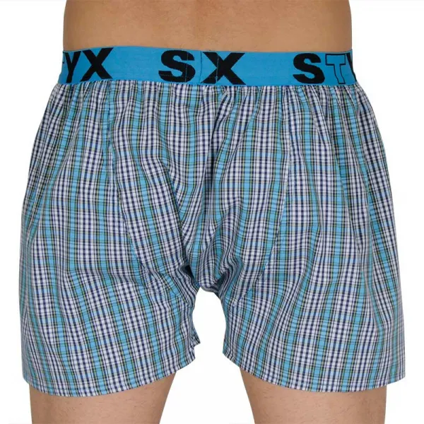 Pánske trenky Styx športová guma viacfarebné (B112) M, trenírky