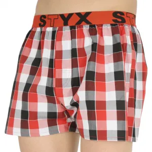 Pánske trenky Styx športová guma viacfarebné (B831) S, trenírky