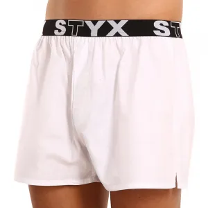 Pánske trenky Styx športová guma biele (B1061) S, trenírky