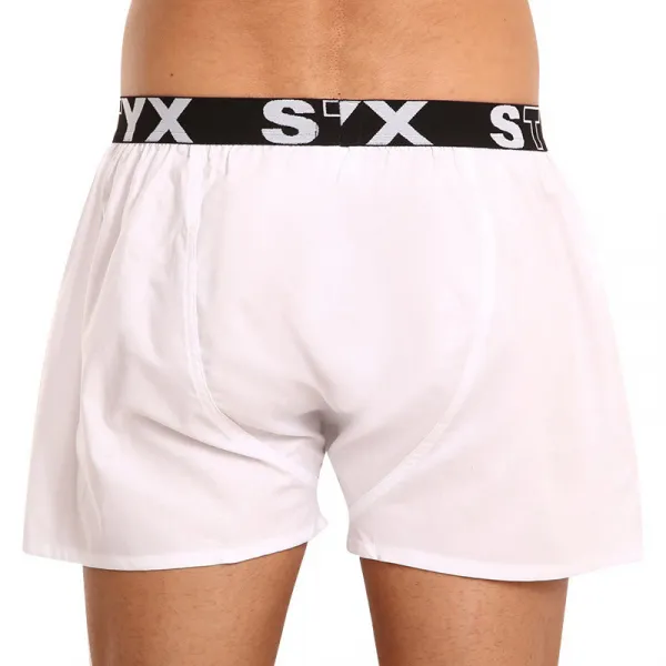 Pánske trenky Styx športová guma biele (B1061) S, trenírky