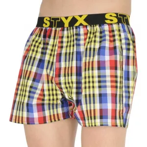 Pánske trenky Styx športová guma viacfarebné (B833) M, trenírky