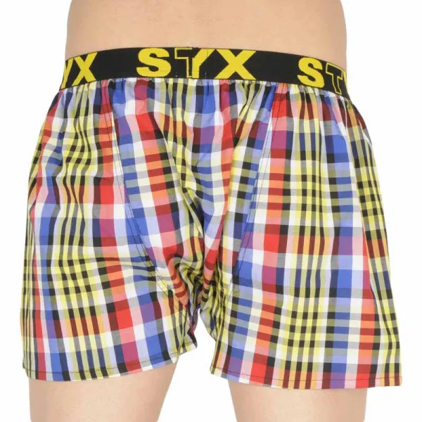 Pánske trenky Styx športová guma viacfarebné (B833) M, trenírky