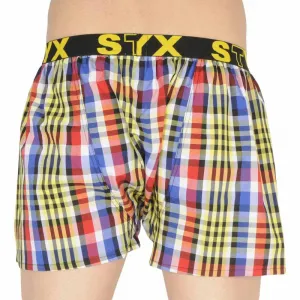 Pánske trenky Styx športová guma viacfarebné (B833) M, trenírky