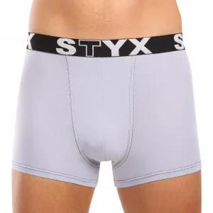 3PACK pánske boxerky Styx športová guma sivé (G10676767) S, trenky