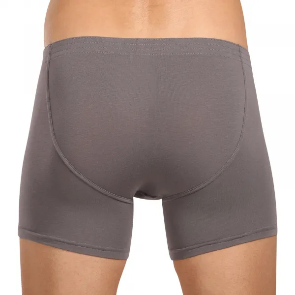 3PACK pánske boxerky Styx long klasická guma tmavo sivé (3F1063) M, trenky