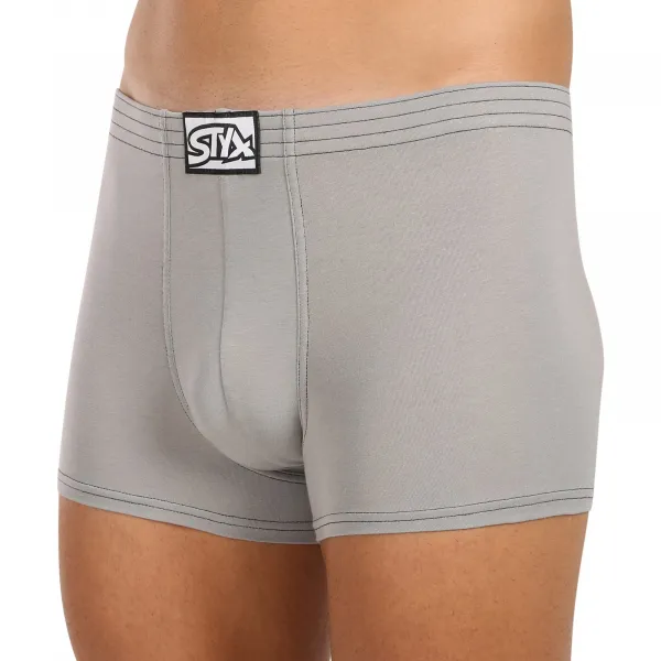 Pánske boxerky Styx klasická guma svetlo sivé (Q1062) S, trenky