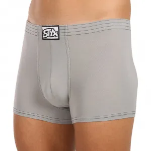 Pánske boxerky Styx klasická guma svetlo sivé (Q1062) S, trenky