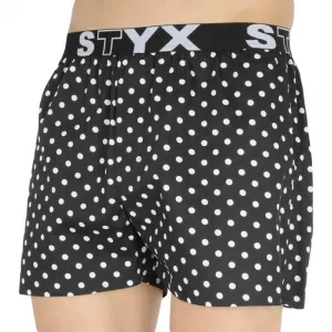 Pánske trenky Styx art športová guma bodky (B1055) M, trenírky