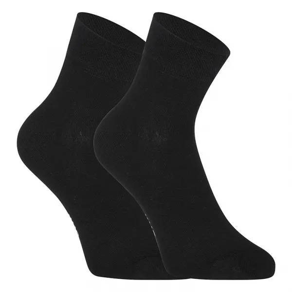 10PACK Styx ankle bamboo black socks