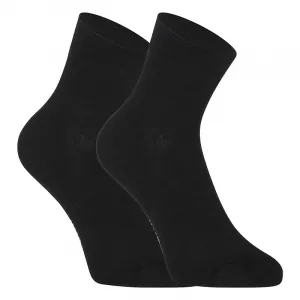 10PACK Styx ankle bamboo black socks