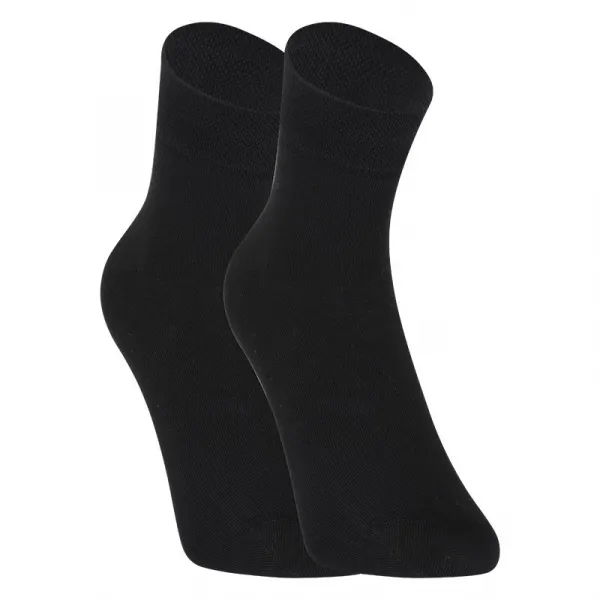 10PACK Styx ankle bamboo black socks