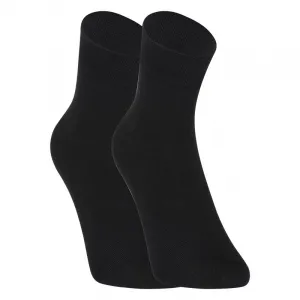 10PACK Styx ankle bamboo black socks
