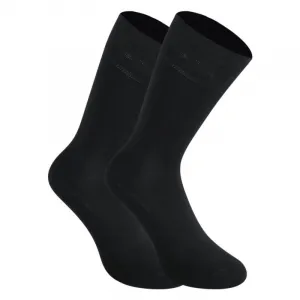 3PACK ponožky Styx vysoké bambusové čierne (3HB960) M