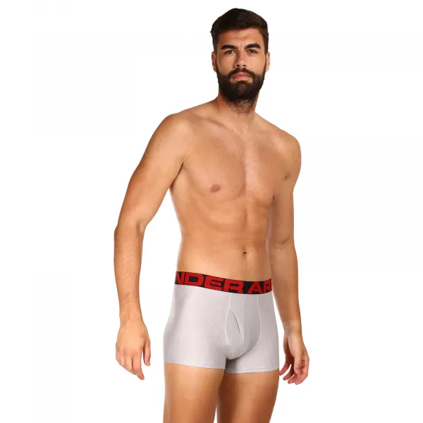 2PACK Pánske boxerky Under Armour sivé (1363618 011) S, trenky