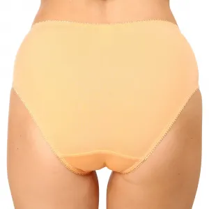 Dámske nohavičky Gina oranžové s čipkou (10120) S