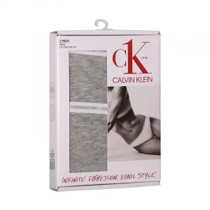 2pack dámske nohavičky CK ONE šedé (QD3789E-8HT) S