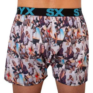 Pánske trenky Styx art športová guma modelky - limitovaná edícia (B1051) M, trenírky