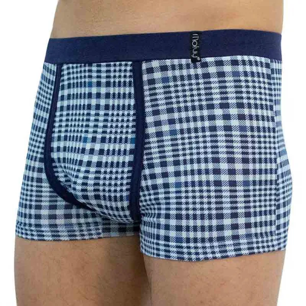 Pánske boxerky Molvy modré (MP-1021) M, trenky