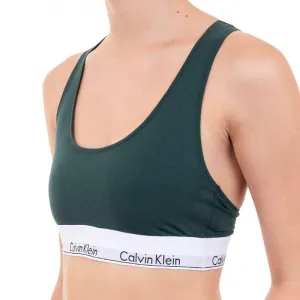Dámska podprsenka Calvin Klein tmavo zelená (F3785E-CP2) M
