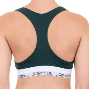 Dámska podprsenka Calvin Klein tmavo zelená (F3785E-CP2) M