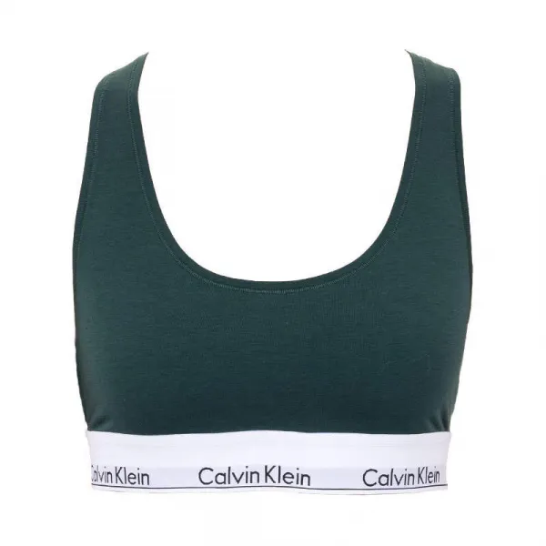 Dámska podprsenka Calvin Klein tmavo zelená (F3785E-CP2) M