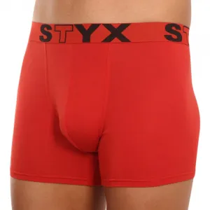 Pánske boxerky Styx long športová guma červené (U1064) S, trenky