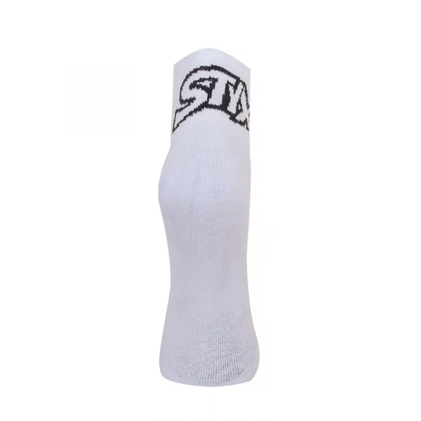Ponožky Styx členkové biele s čiernym logom (HK1061) M