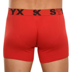 Pánske boxerky Styx long športová guma červené (U1064) S, trenky