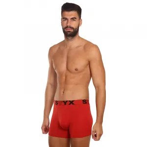 Pánske boxerky Styx long športová guma červené (U1064) S, trenky