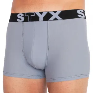 Pánske boxerky Styx športová guma svetlo sivé (G1067) S, trenky