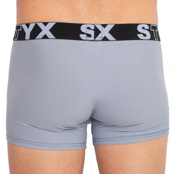 Pánske boxerky Styx športová guma svetlo sivé (G1067) S, trenky