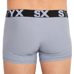 Pánske boxerky Styx športová guma svetlo sivé (G1067) S, trenky
