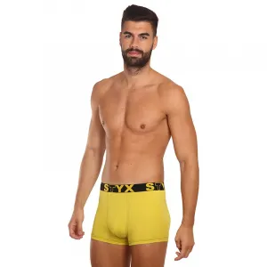 Pánske boxerky Styx športová guma zelenožlté (G1065) S, trenky