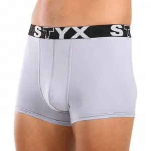 Pánske boxerky Styx športová guma svetlo sivé (G1062) S, trenky