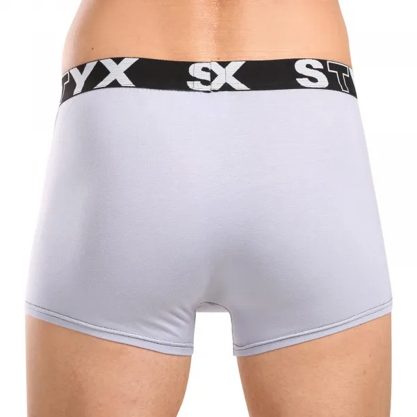 Pánske boxerky Styx športová guma svetlo sivé (G1062) S, trenky