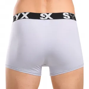 Pánske boxerky Styx športová guma svetlo sivé (G1062) S, trenky