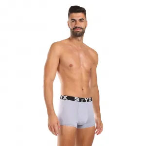 Pánske boxerky Styx športová guma svetlo sivé (G1062) S, trenky
