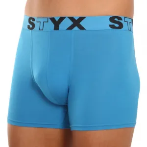Pánske boxerky Styx long športová guma svetlo modré (U969) M, trenky