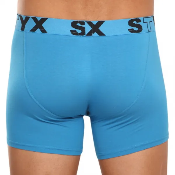 Pánske boxerky Styx long športová guma svetlo modré (U969) M, trenky
